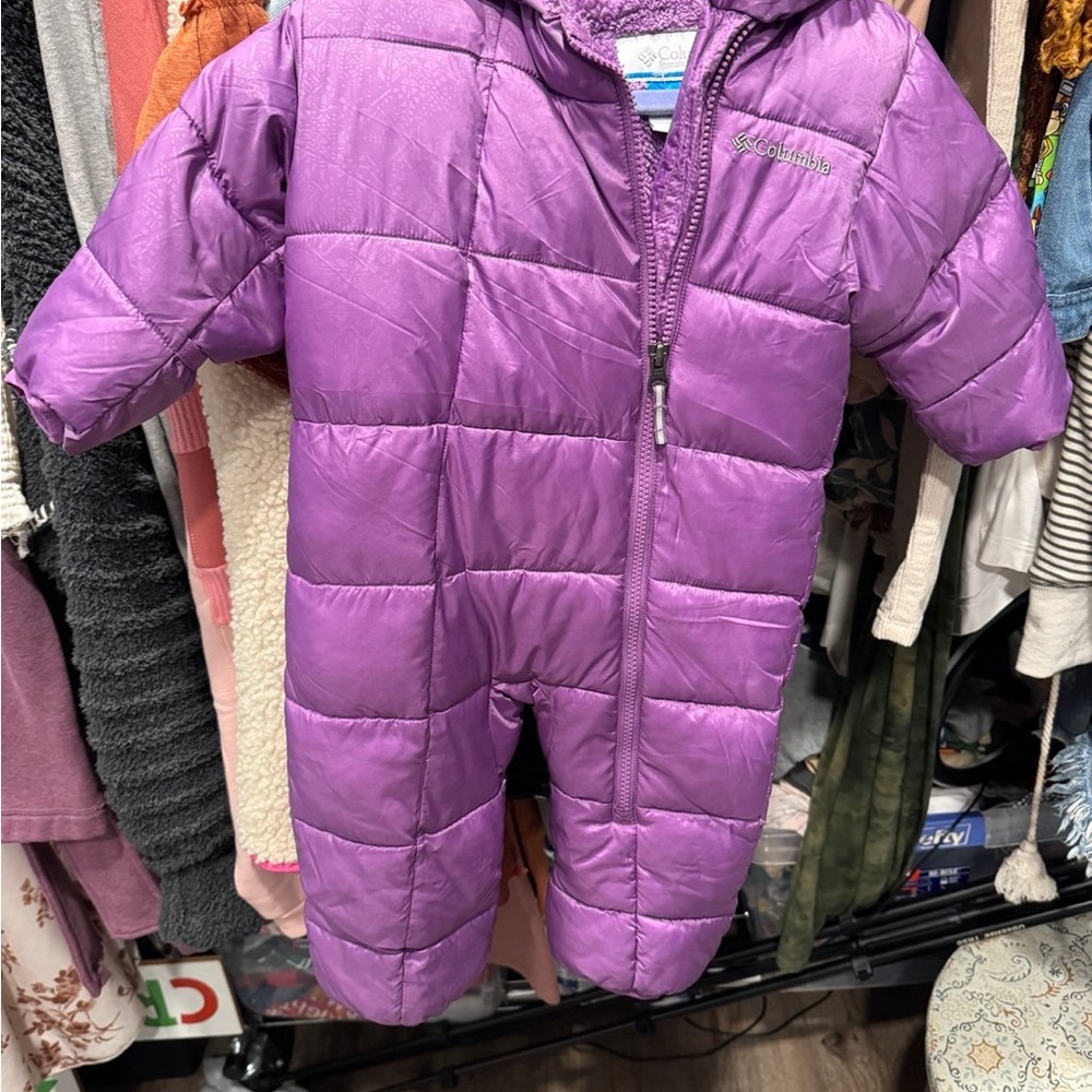Columbia Purple Snowsuit size 6-12 months